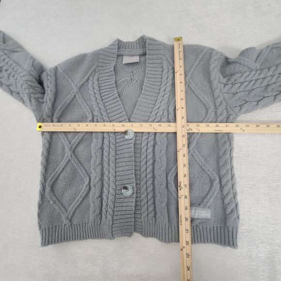 Taylor Swift Authentic TTPD Gray Cardigan, size XS/SM, NWOT Chunky Fisherman - Picture 4 of 8